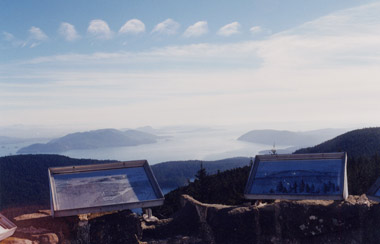 View from Mt. Constitution , Orcas Island , Washington