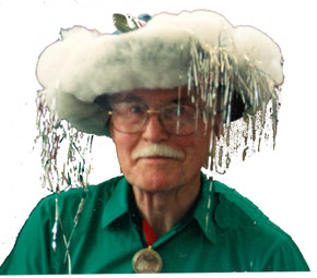 Cloudman Wearing a Special Cloud Hat